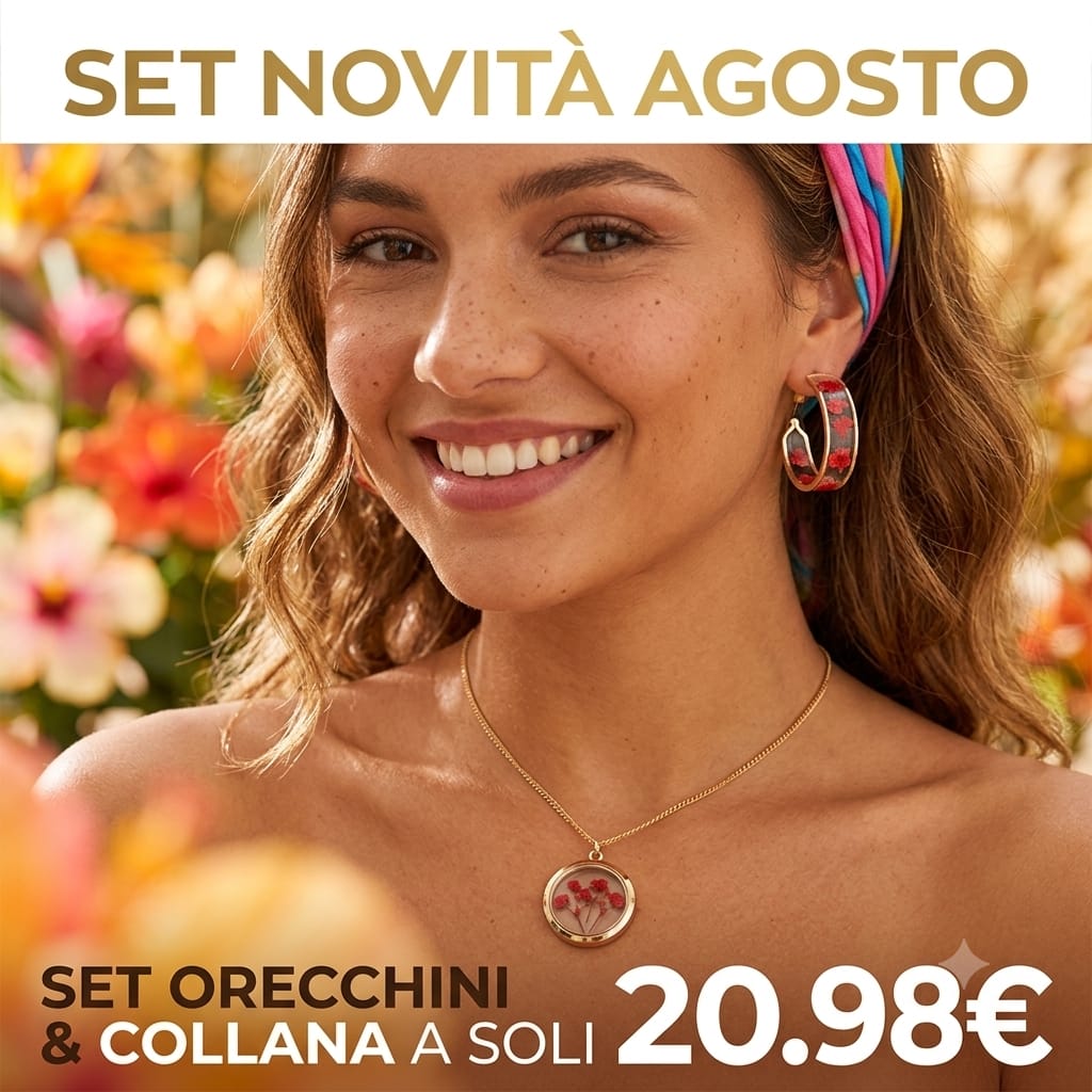 Collana, orologio e anello