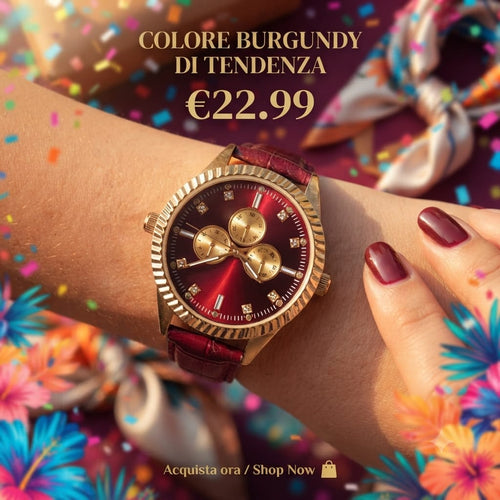 Collana, orologio e anello