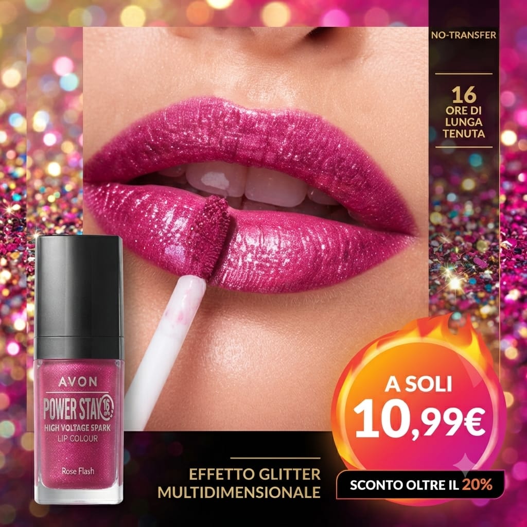 Tinta Labbra Scintillante High Voltage 16h Power Stay Avon