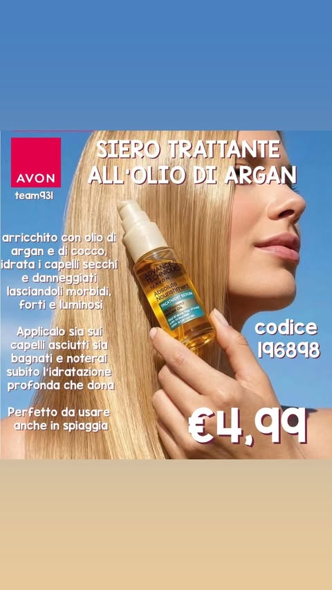 Set Capelli all'Olio d'Argan Avon Advance Techniques